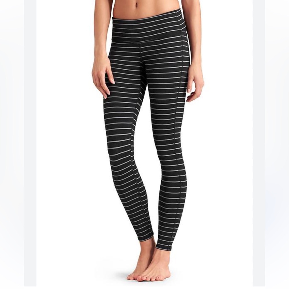 Black and White Striped leggings